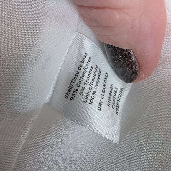 1901 White Cotton Blend Blazer Single Breasted Jacket Spring and Summer Coat - Picture 15 of 16